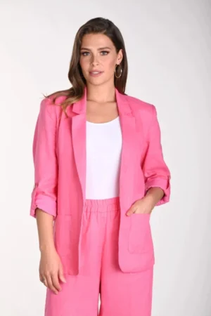 Frank Lyman 241360U Fuchsia Linen Mix Jacket