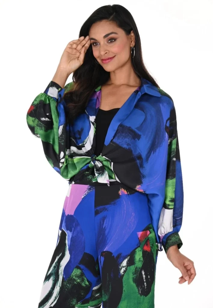 Frank Lyman 246447 Royal/Multi Bolero/Jacket