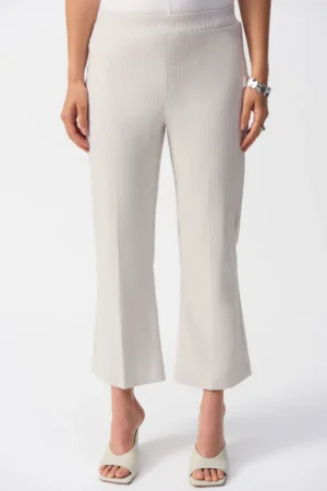 Joseph Ribkoff 251186 Geometric Jacquard Flared Trousers