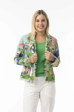 Orientique 42175 Main/Multi Print Sante Fe Cotton Jacket