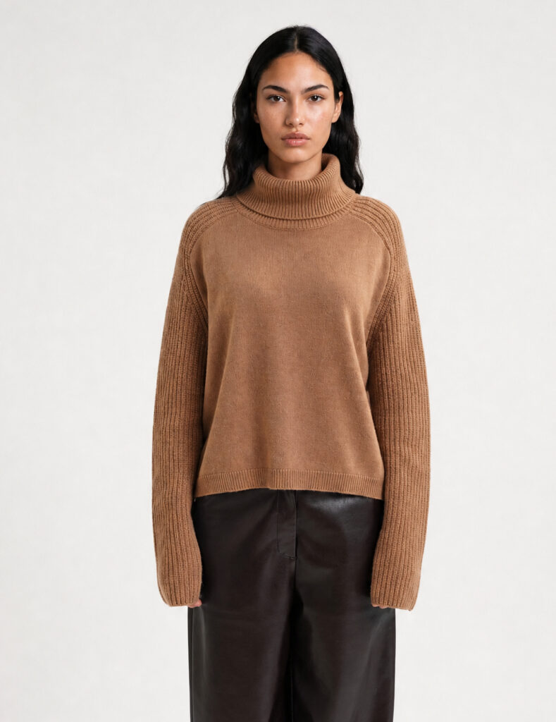 Smith & Soul 0926-0951 Toffee Oversized Knit Jumper