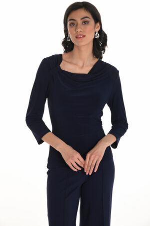 Frank Lyman 253046 Midnight Boat Neck Top