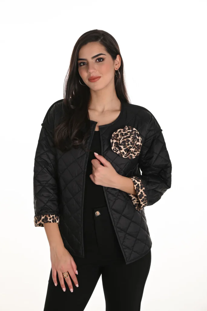 Frank Lyman 253821 Reversible Quilted Open Front Jacket