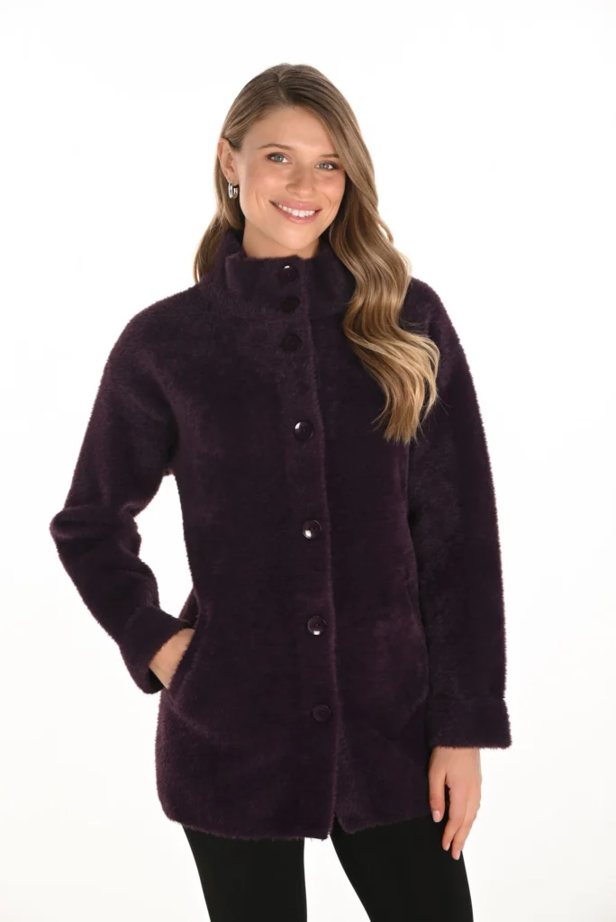 Frank Lyman 253880 Plum Knit Jacket