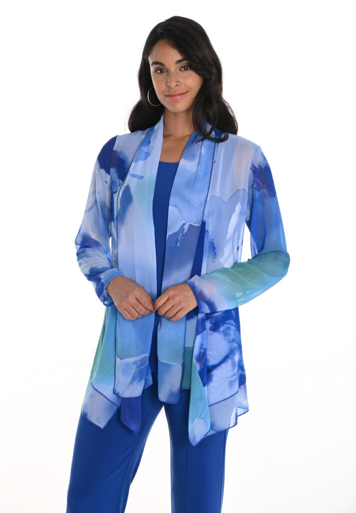 Frank Lyman 256272 Royal/Aqua Cover-Up