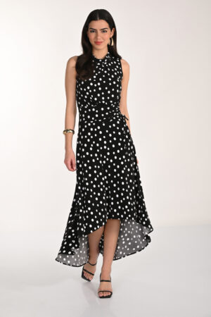 Frank Lyman 266100 Black/White Polka Dot Dress