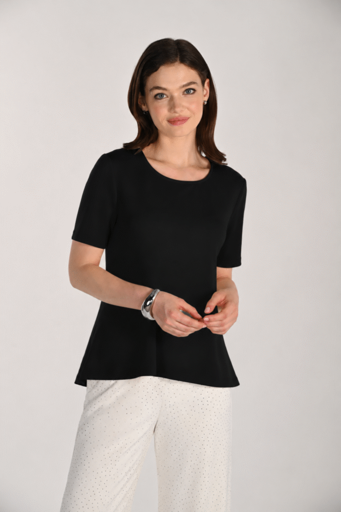 Frank Lyman 261344 Black Short Sleeve Top