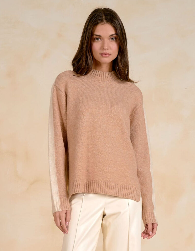 Elan SWB11708 Two Tone Long Sleeve Pullover