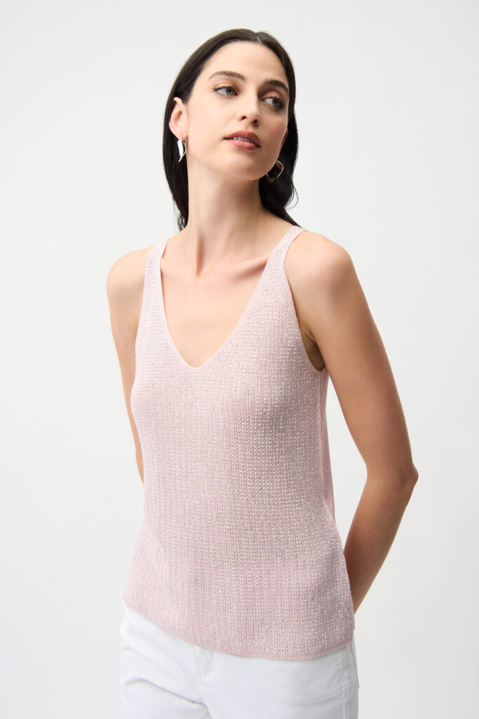 Joseph Ribkoff 252915 Petal Pink Camisole With Rhinestones