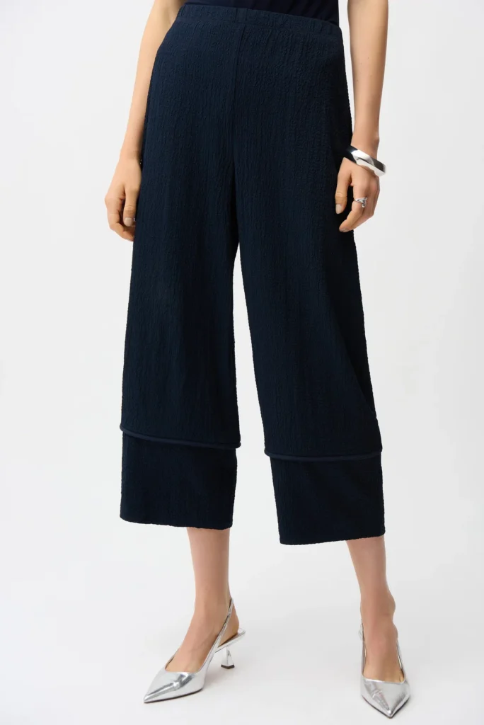Joseph Ribkoff 261062 Seersucker Balloon Pull-On Trousers
