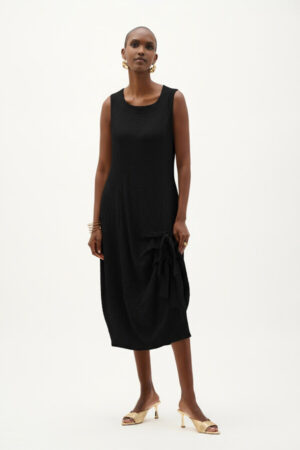 Joseph Ribkoff 262172 Cocoon Dress With Ring And Tie Detail (1)