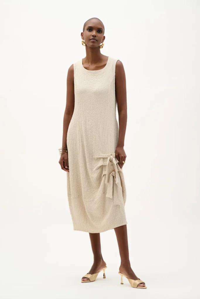 Joseph Ribkoff 262172 Cocoon Dress With Ring And Tie Detail