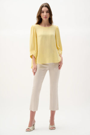 Joseph Ribkoff 262242 Natural Woven Millennium Flare Trousers (4)