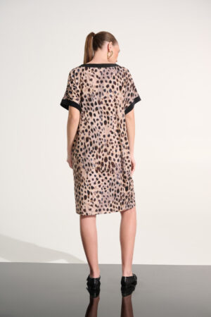 Joseph Ribkoff 262610 Silky Knit Animal Print Straight Dress (3)
